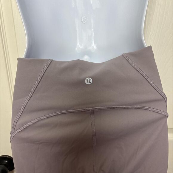 Lululemon Size 6 Wunder Under High Rise Leggings Mauve Taupe Gray Women’s Yoga - Picture 3 of 5